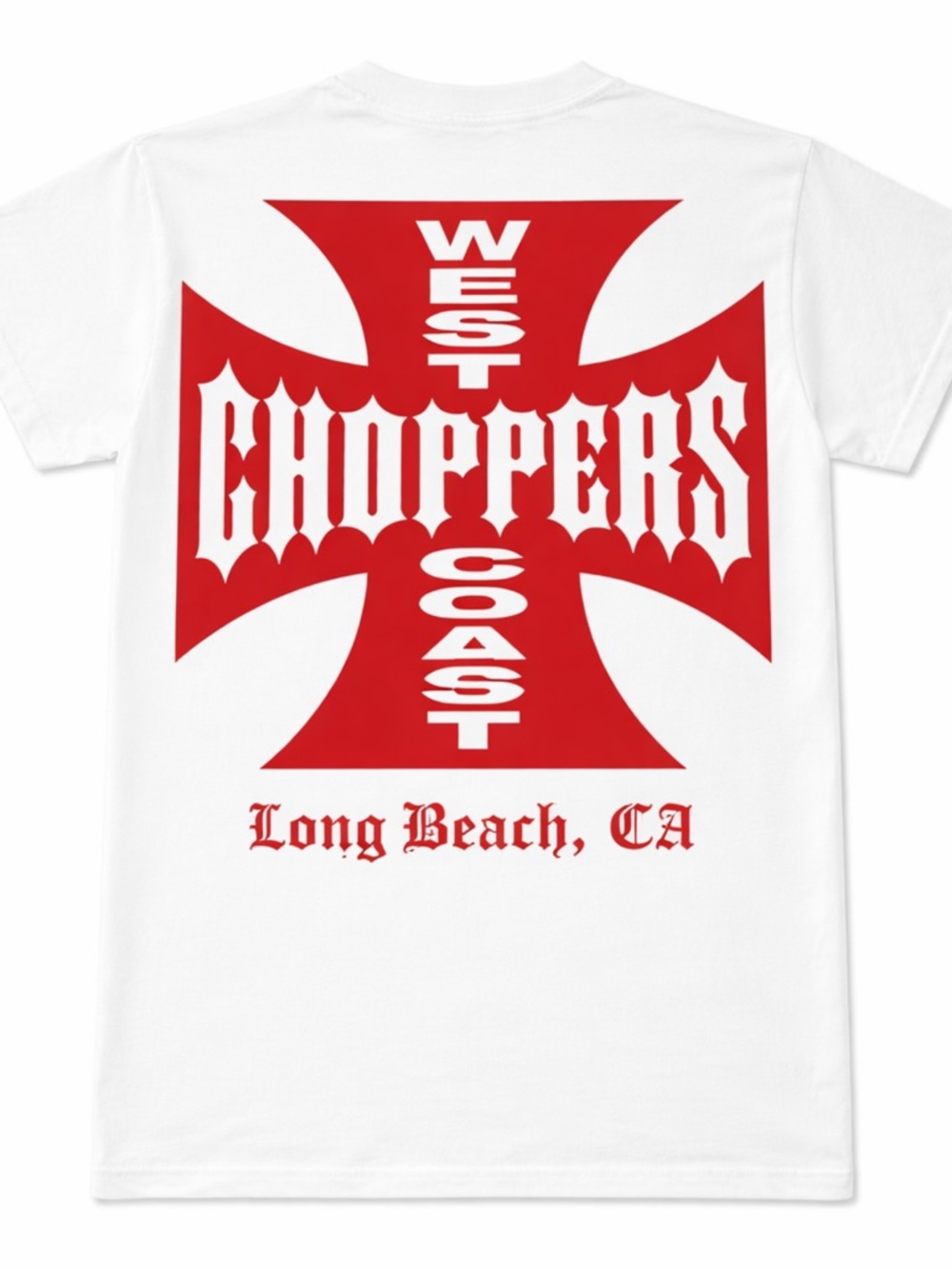 West Coast Choppers White Short-Sleeve Tee with Red Graphic new vintage size M
